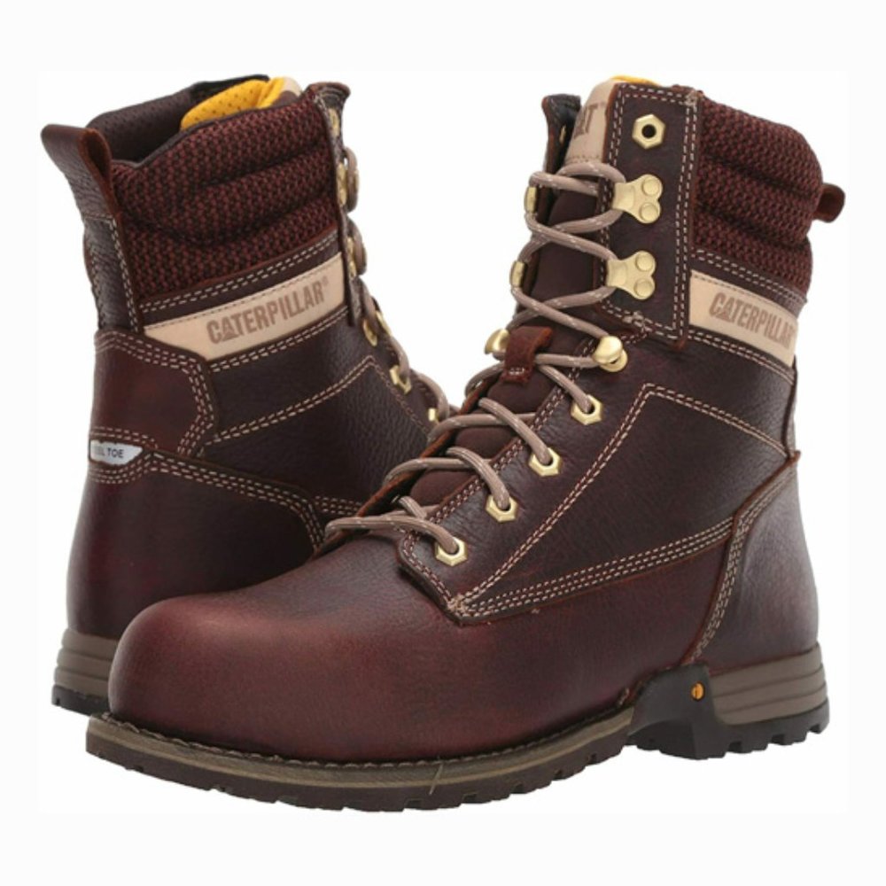$200 Caterpillar CAT Clover Steel Toe Work 8" Boot Waterproof Women 10 AR415 New